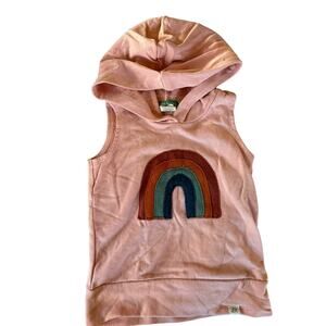 Little Road Co Pink Hoodie Sleeveless Top size 3Y